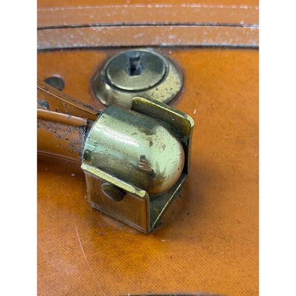 1950s Samsonite round suitcase hat box train case Style 4620 - Picture 9 of 16